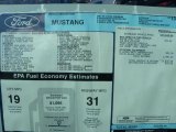 2011 Ford Mustang V6 Mustang Club of America Edition Coupe Window Sticker