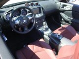 2010 Nissan 370Z Touring Roadster Wine Leather Interior