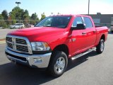 2010 Flame Red Dodge Ram 2500 Big Horn Edition Crew Cab 4x4 #32392038