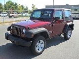 2010 Red Rock Crystal Pearl Jeep Wrangler Sport 4x4 #32392040