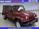 2007 Red Rock Crystal Pearl Jeep Wrangler Unlimited Sahara #32392126