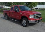 2005 Red Clearcoat Ford F250 Super Duty XLT SuperCab 4x4 #32467168