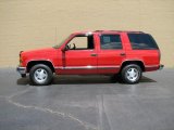 1999 Victory Red Chevrolet Tahoe LS #32466711