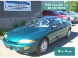 1998 Manta Green Metallic Chevrolet Cavalier Coupe #32466744