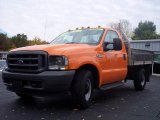 2004 Orange Ford F350 Super Duty XL Regular Cab Chassis #3222950