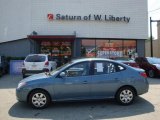 2007 Seattle Light Blue Hyundai Elantra GLS Sedan #32534756