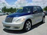 Midnight Blue Pearlcoat/Bright Silver Metallic Chrysler PT Cruiser in 2004