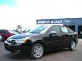 2010 Ebony Black Ford Focus SEL Sedan #32534774