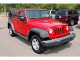 2008 Flame Red Jeep Wrangler Unlimited X #32682522