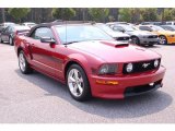 2008 Dark Candy Apple Red Ford Mustang GT/CS California Special Convertible #32682524