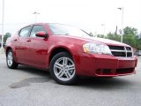 2010 Inferno Red Crystal Pearl Dodge Avenger Express #32681826