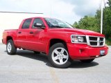 2008 Flame Red Dodge Dakota Big Horn Crew Cab 4x4 #32681842