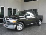 2010 Brilliant Black Crystal Pearl Dodge Ram 1500 SLT Quad Cab #32681869
