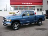 2003 Atlantic Blue Pearl Dodge Ram 2500 SLT Quad Cab 4x4 #32681993