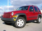 2007 Inferno Red Crystal Pearl Jeep Liberty Sport 4x4 #3263991