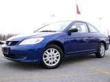 2005 Fiji Blue Pearl Honda Civic LX Coupe #3263983