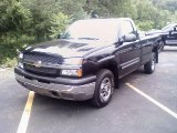 2004 Black Chevrolet Silverado 1500 LS Regular Cab 4x4 #32855746