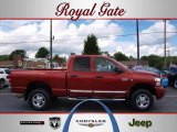 2008 Inferno Red Crystal Pearl Dodge Ram 2500 Laramie Quad Cab 4x4 #32855771