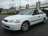 1997 Frost White Honda Civic LX Sedan #32945253