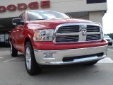 2010 Flame Red Dodge Ram 1500 Big Horn Quad Cab #32966311