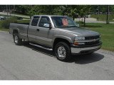 2000 Light Pewter Metallic Chevrolet Silverado 2500 LS Extended Cab 4x4 #32966454