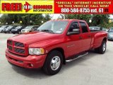 Flame Red Dodge Ram 3500 in 2003
