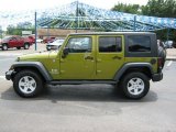 2008 Rescue Green Metallic Jeep Wrangler Unlimited X 4x4 #33146809