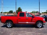 2008 Flame Red Dodge Ram 1500 Big Horn Edition Quad Cab 4x4 #33146234
