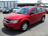 2009 Inferno Red Crystal Pearl Dodge Journey SE #33189589