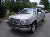 2004 Silver Birch Metallic Chevrolet Silverado 1500 Z71 Extended Cab 4x4 #33236739