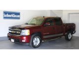 2008 Deep Ruby Metallic Chevrolet Silverado 1500 LTZ Crew Cab 4x4 #33236795