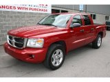 2008 Inferno Red Crystal Pearl Dodge Dakota SLT Crew Cab 4x4 #33237147