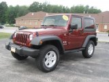 2009 Red Rock Crystal Pearl Coat Jeep Wrangler X 4x4 #33305835