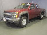 2007 Deep Ruby Red Metallic Chevrolet Colorado LT Z71 Extended Cab 4x4 #33328895