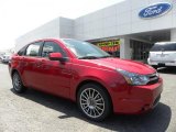 2010 Sangria Red Metallic Ford Focus SES Sedan #33328537