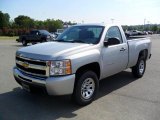 2010 Sheer Silver Metallic Chevrolet Silverado 1500 LS Regular Cab 4x4 #33329371