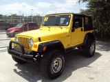 2003 Solar Yellow Jeep Wrangler Sport 4x4 #33329397