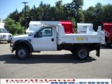 2010 Oxford White Ford F450 Super Duty Regular Cab 4x4 Chassis Dump Truck #33328249