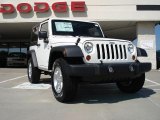 2010 Stone White Jeep Wrangler Sport 4x4 #33439240