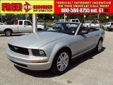 2007 Satin Silver Metallic Ford Mustang V6 Deluxe Convertible #33439457