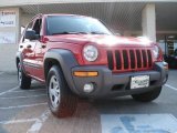 2004 Flame Red Jeep Liberty Sport 4x4 #33496113