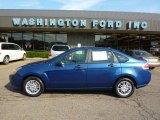 2009 Vista Blue Metallic Ford Focus SE Sedan #33548919