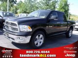 2010 Brilliant Black Crystal Pearl Dodge Ram 1500 Big Horn Crew Cab 4x4 #33548685