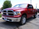 2009 Inferno Red Crystal Pearl Dodge Ram 1500 SLT Quad Cab 4x4 #33548472