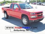 2010 Victory Red Chevrolet Colorado LT Extended Cab 4x4 #33549009