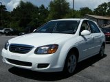 2009 Clear White Kia Spectra EX Sedan #33673225