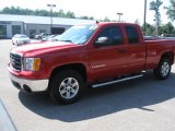 2007 Fire Red GMC Sierra 1500 SLE Extended Cab 4x4 #33673819