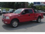 2005 Bright Red Ford F150 STX SuperCab 4x4 #33673911