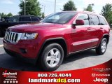 2011 Inferno Red Crystal Pearl Jeep Grand Cherokee Laredo #33673336