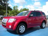 2008 Vivid Red Metallic Mercury Mariner I4 #33673170